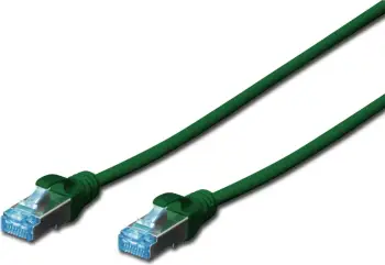 Kabllo rrjeti Digitus Patchcord, CAT 5e, SF-UTP, 0.5m, e gjelbër