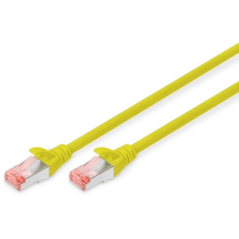 Kabllo rrjeti Digitus Cat6, 10m, S/FTP, RJ-45, e verdhë - 1