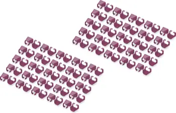 Klipë kabllosh Digitus, 100 copë, magenta