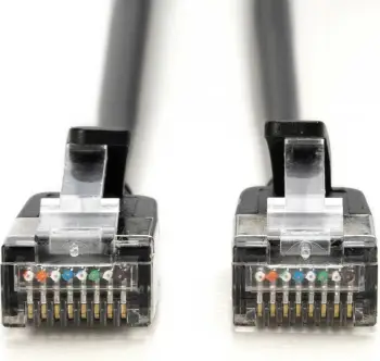 Kabllo rrjeti Digitus Cat6a F/FTP Slim 1.5m, e zezë