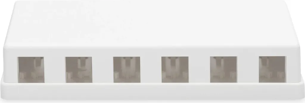 Kutijë konsolidimi Digitus për 6 Keystone, plastikë, e bardhë - 4