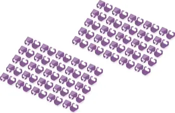 Kapëse ngjyre për patch kabllo Digitus, 100 copë, PVC, violet
