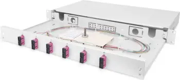 Kuti splice fiber optik Digitus, 1U, 6x SC DX, OM4, çelik, hiri