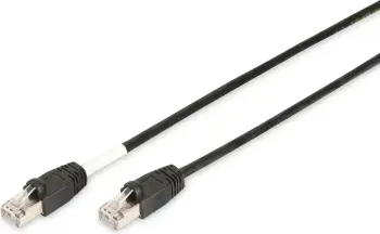 Kabëll rrjeti Digitus Cat6 S/FTP 2m, RJ-45, i zi