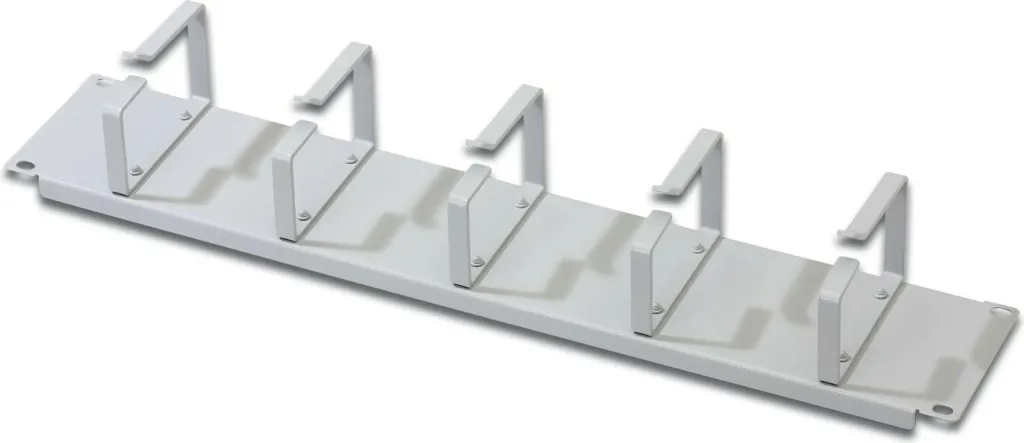 Panel menaxhimi kabllosh Digitus, 2U, 19 inch, 5 unaza, gri - 1