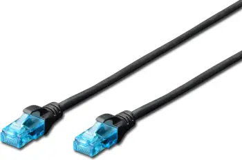 Kabllo rrjeti Digitus Cat5e U/UTP, 10m, RJ-45, e zezë