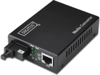 Konvertues rrjeti Digitus, Gigabit, RJ45/SC, 1000 Mbit/s, njëdrejtim, 20km