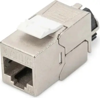 Keystone modul Digitus Cat. 6A, shielded, menaxher kabllosh, RJ-45, silver