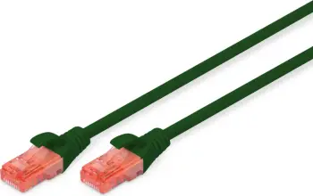 Kabllo rrjeti Digitus Patch Cord U-UTP Cat6, 1m, LSZH, e gjelbër