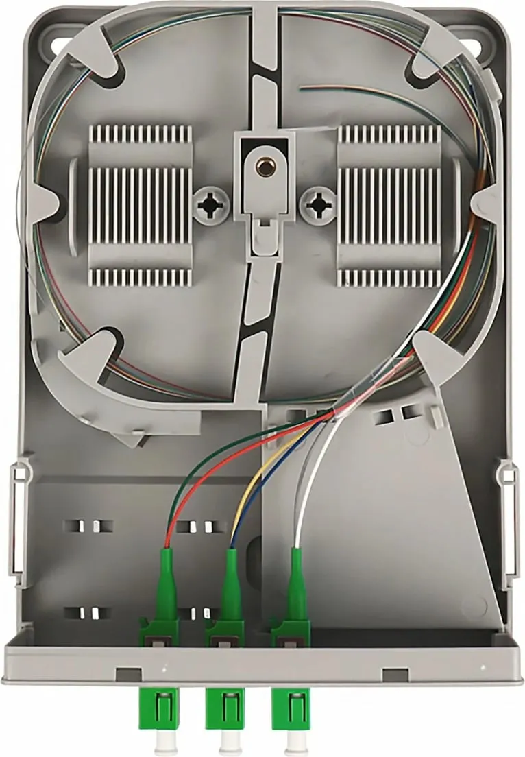 Njësi shpërndarëse FTTH Digitus, 3 x LC/APC duplex, plastikë, gri - 5
