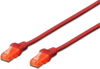 Kabllo rrjeti Cat6 Digitus 0.25m, RJ-45, LSZH, e kuqe