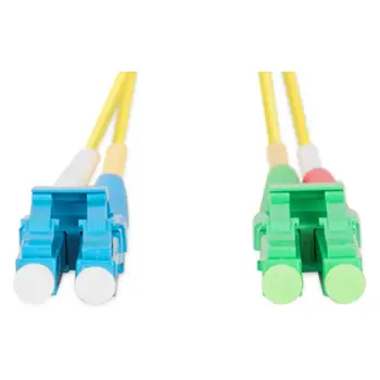 Kabllo rrjeti Digitus Fiber, ËC/LC, SM, 2m, e verdhë