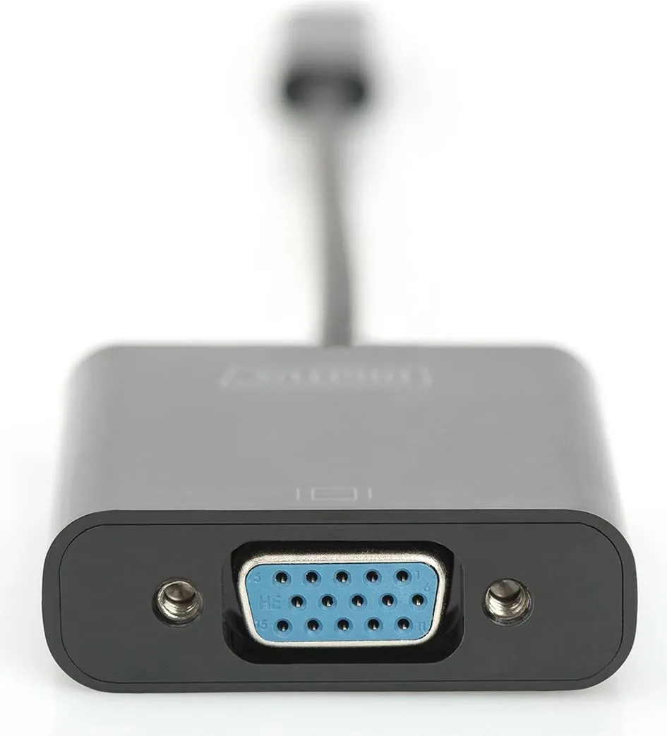 Adapter USB-C në VGA Digitus, 19.5cm, i zi - 4