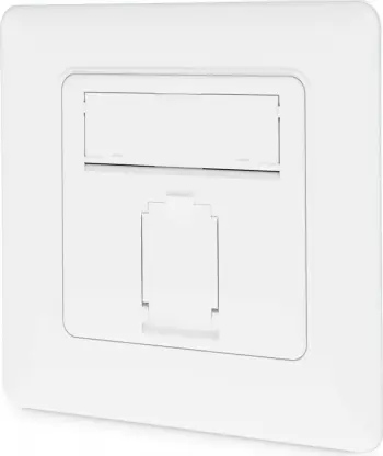 Prizë rrjeti Digitus CAT 6A, 1x RJ-45, e bardhë