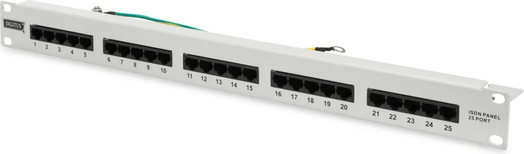 Patchpanel Digitus 25-port Cat3, 1U, gri - 1
