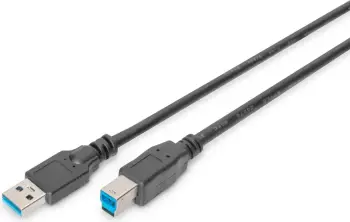 Kabllo Digitus, USB-A - USB-A, 1.8 m, e zezë