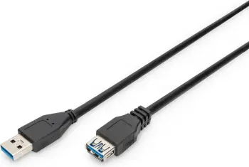 Kabllo USB zgjatuese Digitus USB 3.0, 1.8m, e zezë