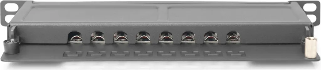 Patch panel Digitus Cat6a 8-portë, rackmount, i zi - 3