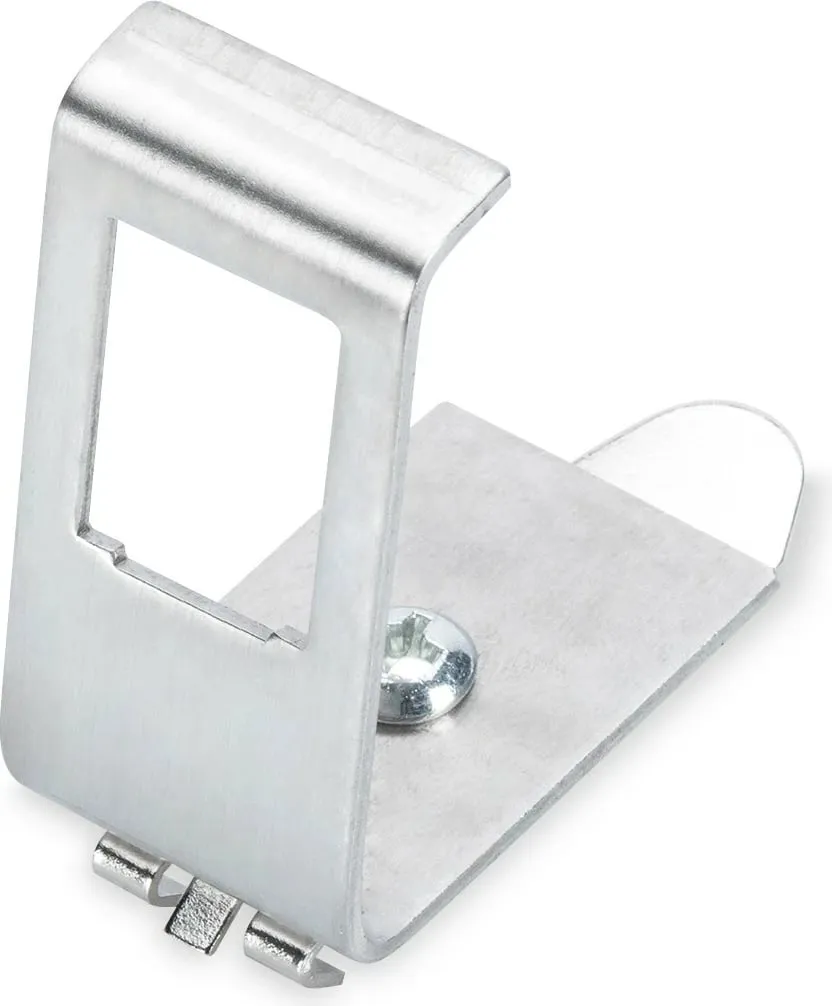 Adapter për shinë DIN Digitus, për 1 Keystone, metalik, argjend - 1