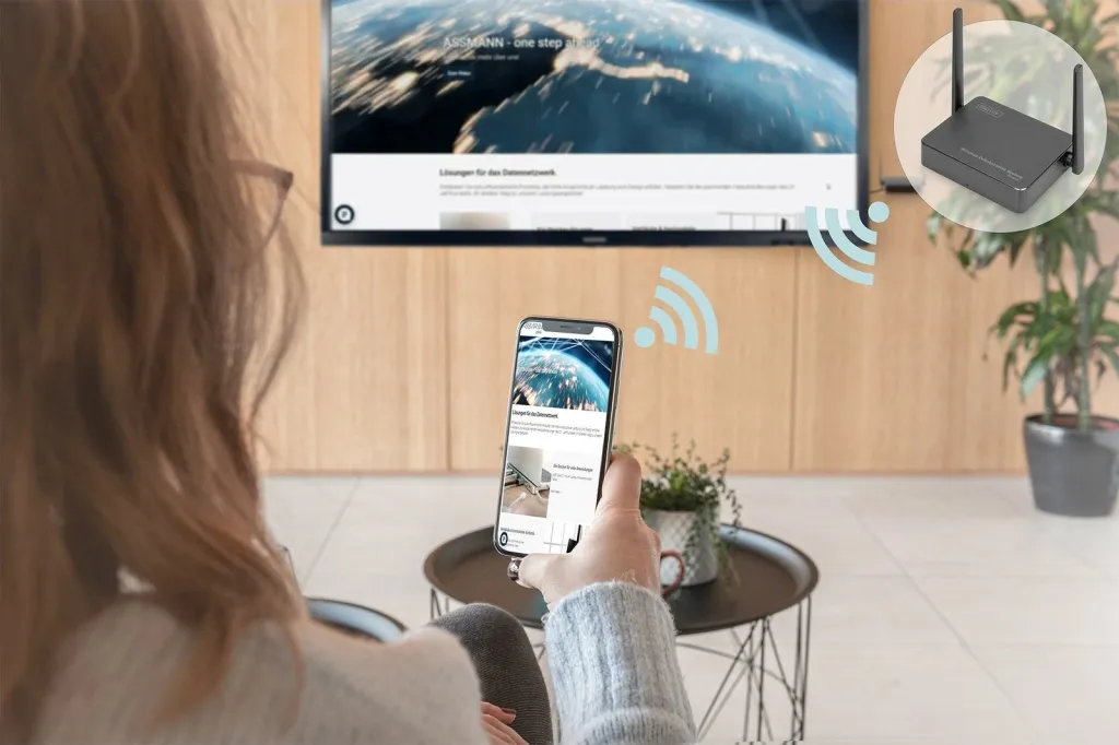 Sistem wireless prezantimi Digitus AV, HDMI, 4K, deri 50 m - 2