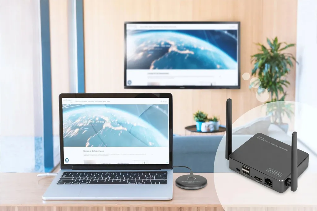 Sistem wireless prezantimi Digitus AV, HDMI, 4K, deri 50 m - 3