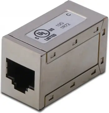 Përshtatës DIGITUS, 2x fole e mbrojtur RJ45, Cat 6A DN-93905