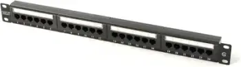 Patch Panel Digitus 19", 1U, 24x, RJ-45, cat.5E