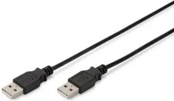 Kabllo USB Digitus USB A në USB A, 1m, e zezë