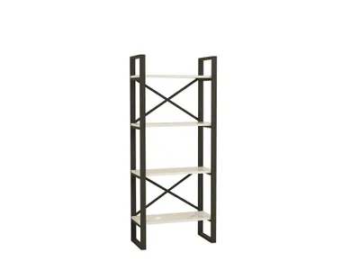 Raft librash Hanah Home, Alaro modern, bardhë e zi, 66x150x32cm - 1