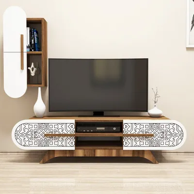 Njësi TV Defne, arrë, bardhë - 3