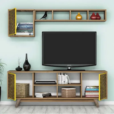 Njësi TV Inci, arrë, verdhë - 3