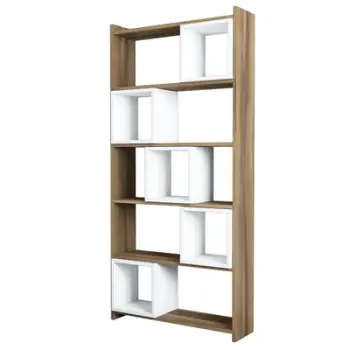 Librari / Raft Librash Box, bardhë, arrë