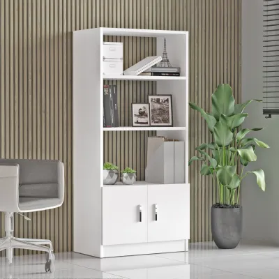Set mobiljesh për zyre, ngjyrë e bardhë, Hanah Home, Vo15-W - 5