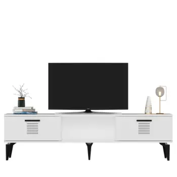 Komodinë për TV Asimo, bardhë