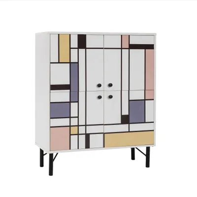 Dollap multifunksional Hanah Home, Multilüx Midia, ngjyra të përziera - 7