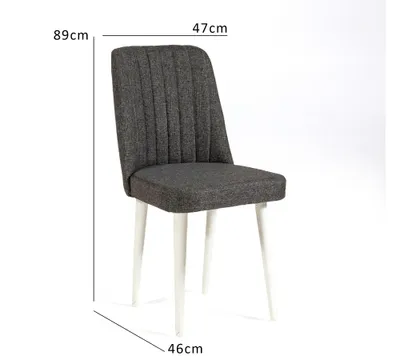 Karrige Vina Sandalye antracit, White, bardhë, antracit - 6