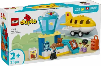 Set LEGO DUPLO 10443 First Time at the Airport, 23 pjesë, për fëmijë 2+ vjeç
