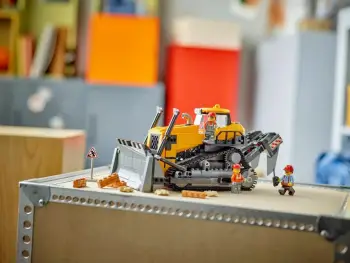 Set LEGO CITY buldozer i verdhë 60466 me 3 minifigura
