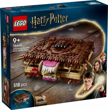Set LEGO Harry Potter 76449 Chomping Monster Book of Monsters, 518 pjesë