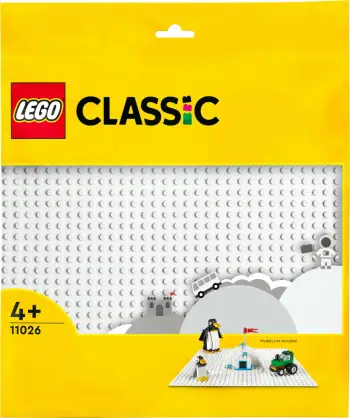 Pad ndërtimi LEGO® Classic 11026, 1 copë, i bardhë