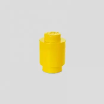 Kuti magazinimi LEGO Room Copenhagen Brick 1 rrumbullak, e verdhë