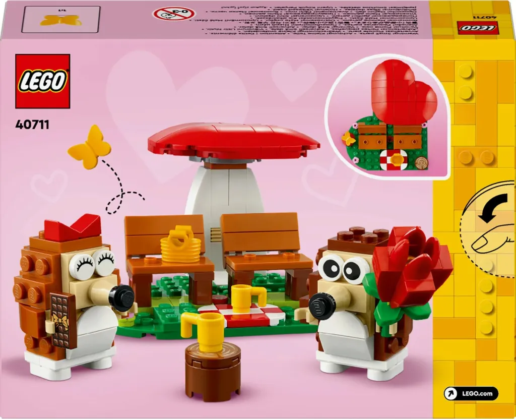 Set ndërtimi LEGO 40711, Igel und ihr Picknick-Date, shumëngjyrësh - 3