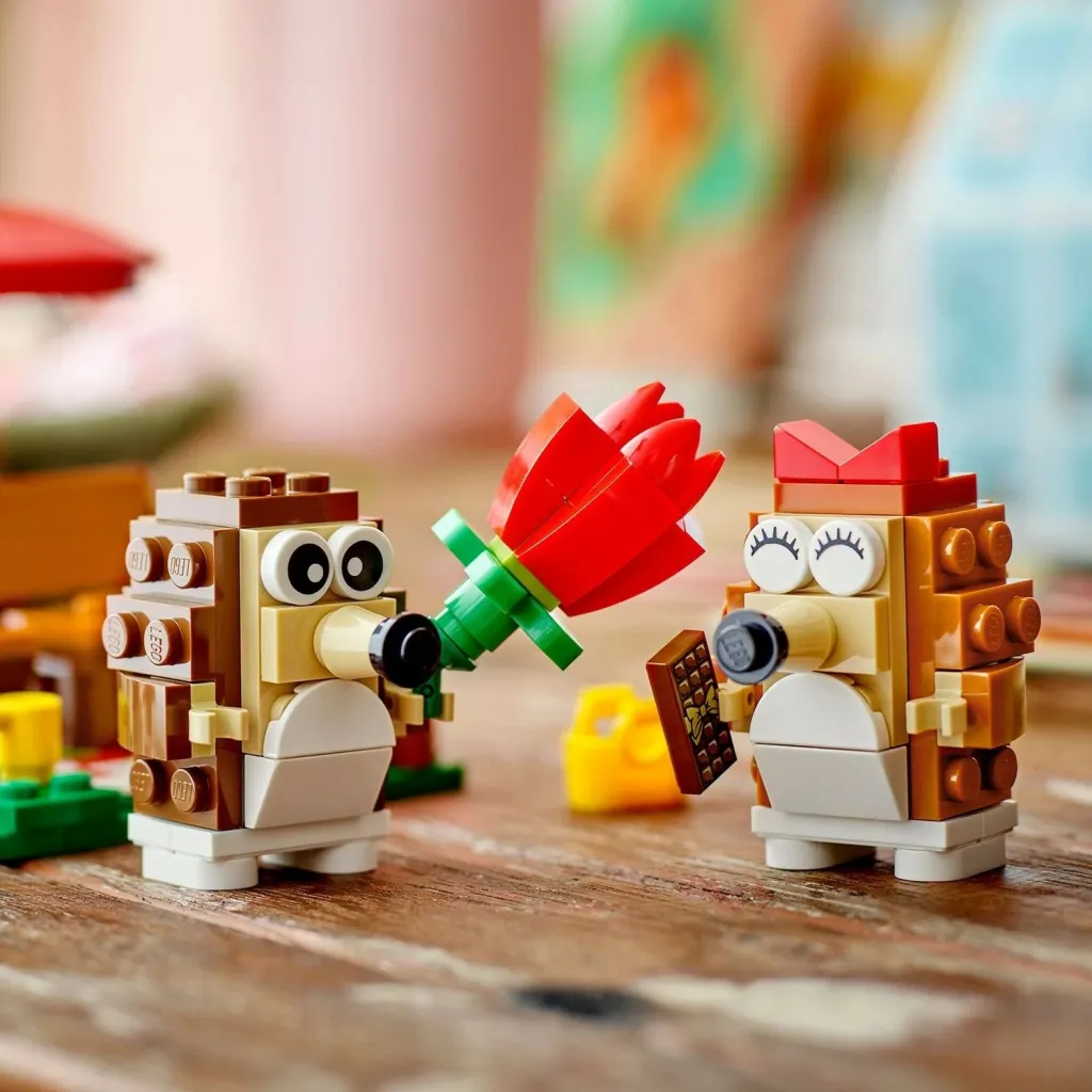 Set ndërtimi LEGO 40711, Igel und ihr Picknick-Date, shumëngjyrësh - 8