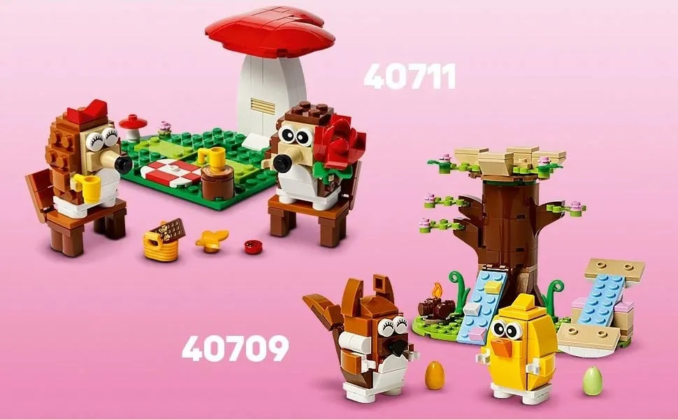 Set ndërtimi LEGO 40711, Igel und ihr Picknick-Date, shumëngjyrësh - 10