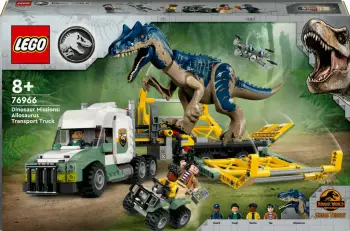 Set ndërtimi LEGO Jurassic World 76966, Allosaurus Transporter, 588 pjesë, multikolor