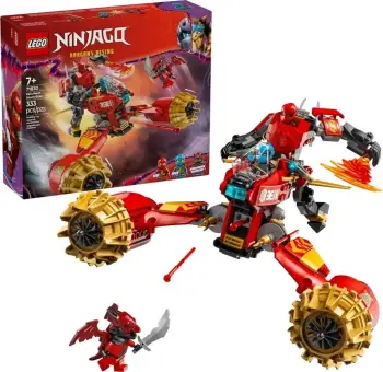 Set ndërtimi LEGO Ninjago 71830 Kais Mech Storm Rider, 333 pjesë, multikolor