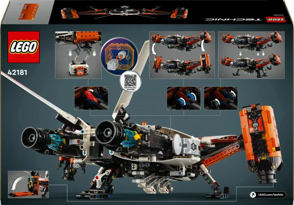 Set ndërtimi LEGO Technic 42181 VTOL Heavy Cargo Spaceship LT81, shumëngjyrësh - 3