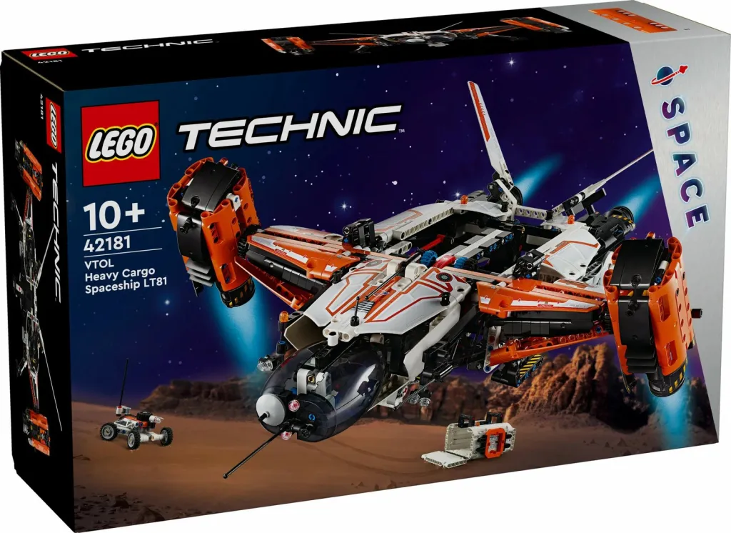 Set ndërtimi LEGO Technic 42181 VTOL Heavy Cargo Spaceship LT81, shumëngjyrësh - 4