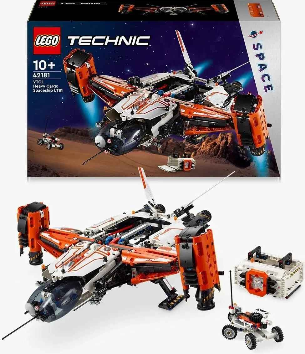 Set ndërtimi LEGO Technic 42181 VTOL Heavy Cargo Spaceship LT81, shumëngjyrësh - 5