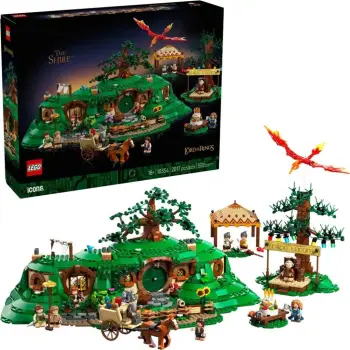 Set LEGO ICONS The Lord of the Rings: Shire 10354, për të rritur, shumëngjyrësh